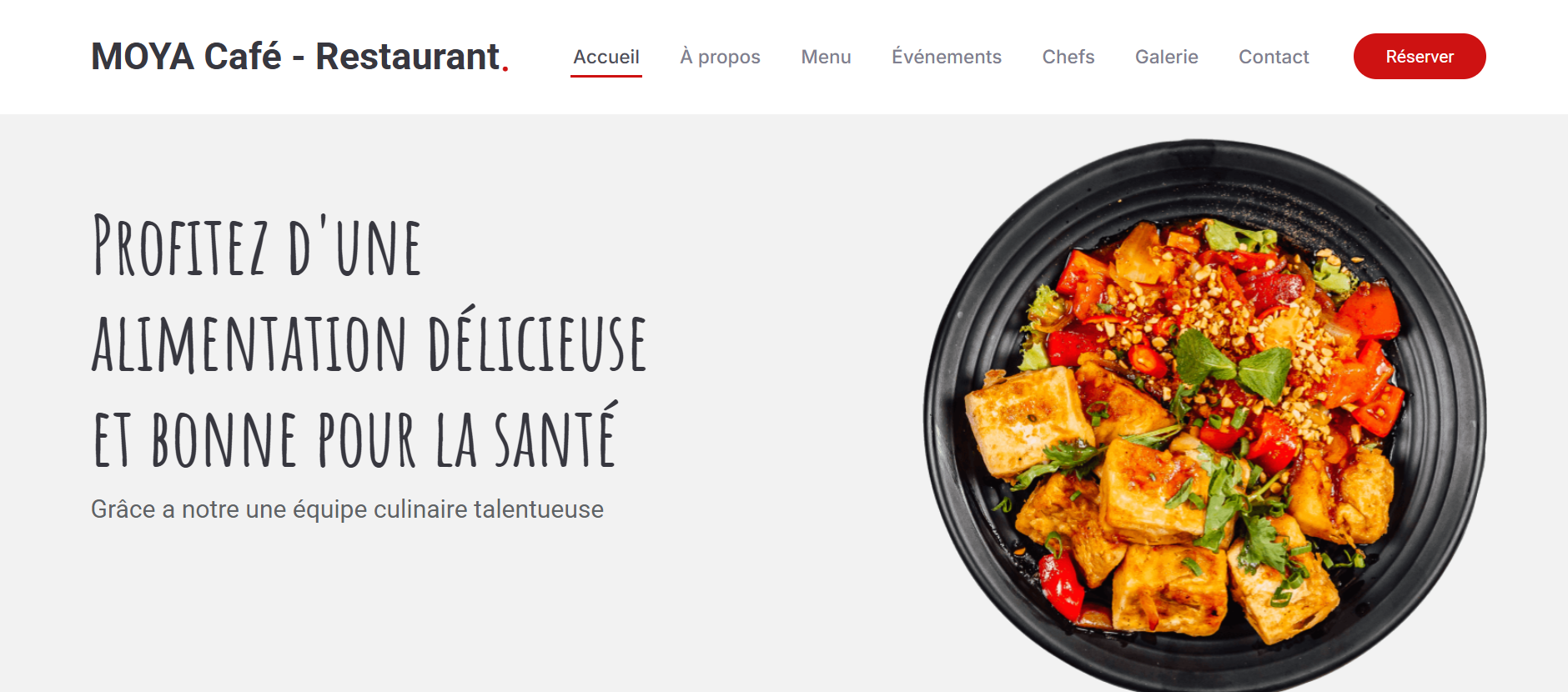 Site Web Moya Restaurant