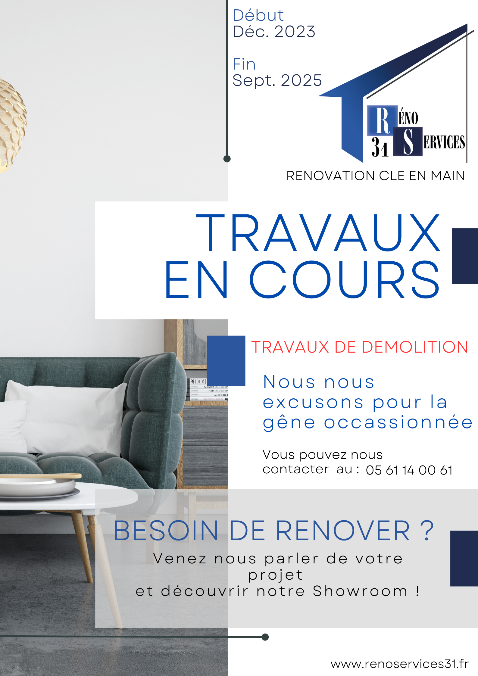 Affiche de communication RENO SERVICES 31